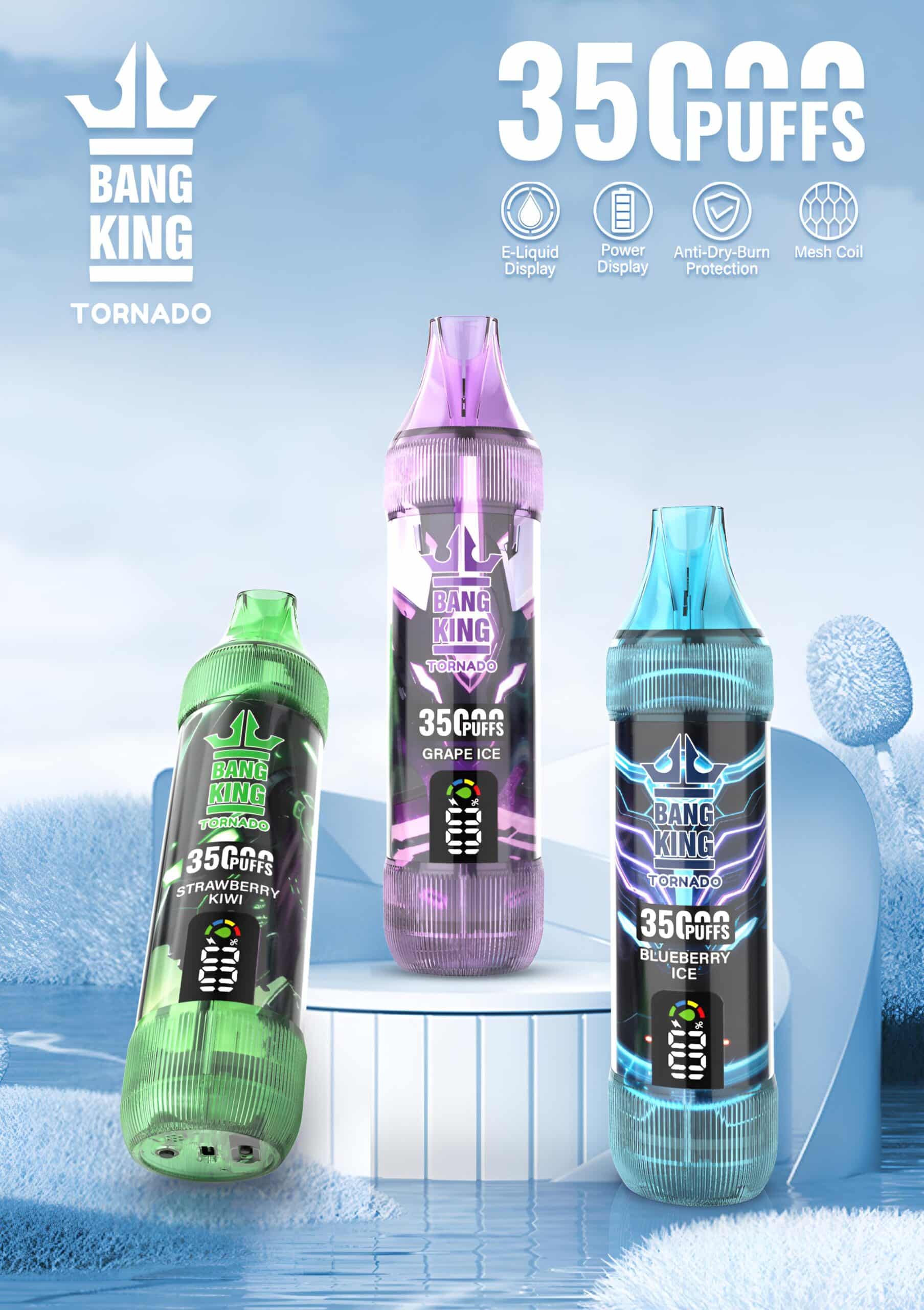 Bang King 35000口大煙量拋棄式電子煙 歐美暢銷款